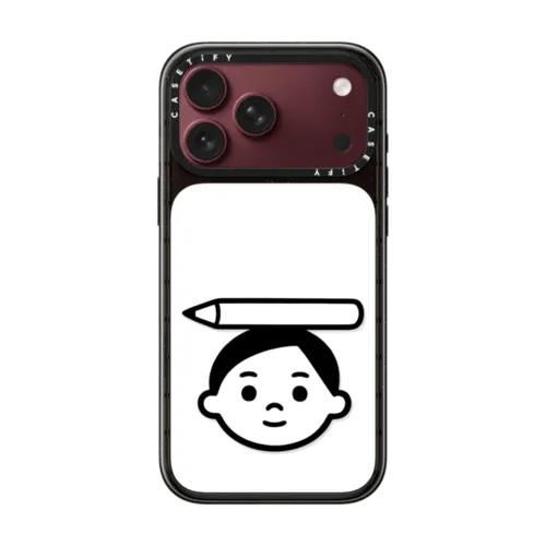 Pencil Boy | iPhone 18 Pro Max / Impact Case MagSafe Compatible - Glossy / Glossy Black | Image 1