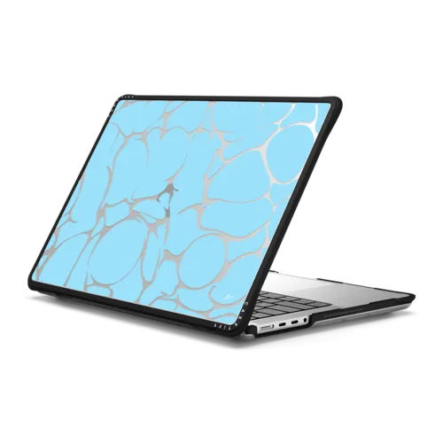 Slick Baby Blue | MacBook Pro 14-inch (M1 - M5) / MacBook Impact Case / Black | Image 1