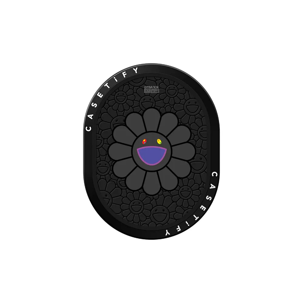 SUPERFLAT FLOWER(BLACK) POWERTHRU WIRELESS CAR CHARGER | Image 1