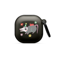 HAPPY OPOSSUM | Galaxy Buds2 / Earbuds Impact Case / Black | Image 1