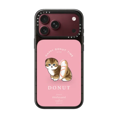 Custom Menu - Happy Donut Time | iPhone 18 Pro Max / Impact Case MagSafe Compatible - Glossy / Glossy Black | Image 1