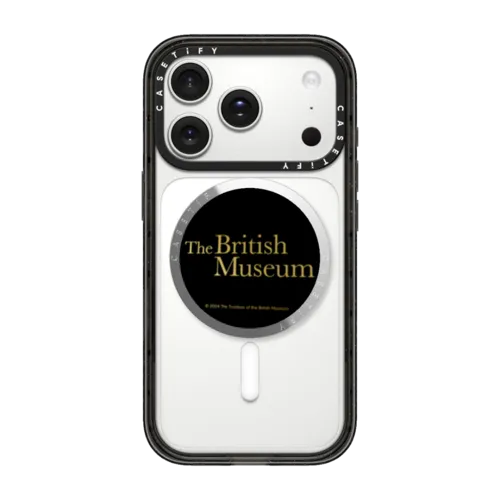 The British Museum Logo Snappy Grip Stand | Snappy Grip Stand / Snappy Mirror Grip Stand MagSafe Compatible / Silver | Image 1