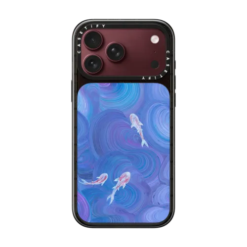 Koi in The Deep | iPhone 18 Pro Max / Impact Case MagSafe Compatible - Glossy / Glossy Black | Image 1