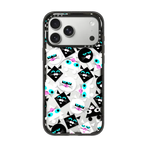 Simple Cat - 02 | iPhone 17 Pro Max / Impact Case MagSafe Compatible / Black | Image 1