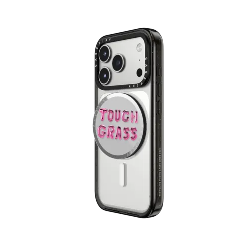 Touch Grass | Snappy Grip Stand / Snappy Mirror Grip Stand MagSafe Compatible / Silver | Image 2