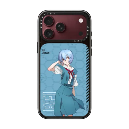 Rei Ayanami Case | iPhone 18 Pro Max / Impact Case MagSafe Compatible - Glossy / Glossy Black | Image 1