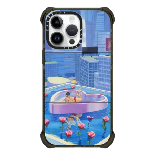 Home Sweet Home: Mak in Pool 5 | iPhone 14 Pro Max / Ultra Impact Case MagSafe Compatible / Black | Image 1