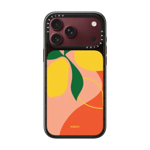 Lemons by Poketo | iPhone 18 Pro Max / Impact Case MagSafe Compatible - Glossy / Glossy Black | Image 1