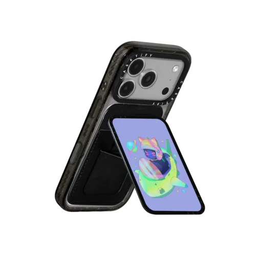 Star Cat | Snappy Cardholder Stand / Snappy Cardholder Stand MagSafe Compatible / Black | Image 3