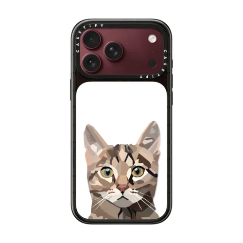 Cat | iPhone 18 Pro Max / Impact Case MagSafe Compatible - Glossy / Glossy Black | Image 1