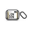PP-0005 - LONDON LHR | AirPods Pro 3 / Earbuds Mirror Case / Silver | Image 1