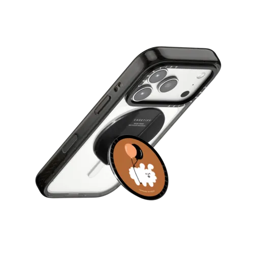 Dog Cloud With Balloon | Snappy Grip Stand / Snappy Grip Stand MagSafe Compatible / Black | Image 3