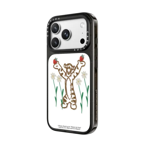 Winnie The Pooh & Friends Embroidered Phone Case - Tigger | iPhone 18 Pro Max / Impact Case MagSafe Compatible - Glossy / Glossy Black | Image 2
