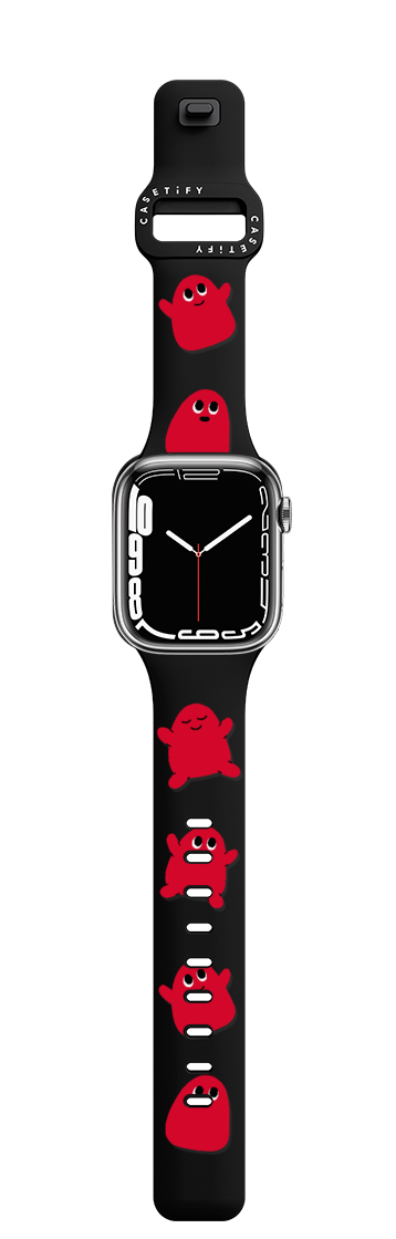Floating Blobs | Apple Watch Series 7-9 (45mm) / Impact Band / Black | Image 1