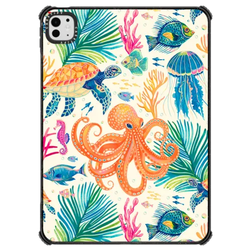 Under the Sea 2 by Grace Andersson | iPad Pro 11-inch (M4/M5) / iPad Impact Case / Black | Image 1
