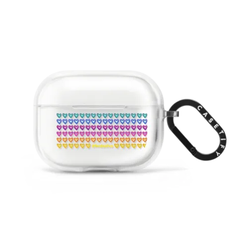 Love the colors small hearts | AirPods Pro 2 / Earbuds Impact Case / Frost | Image 1
