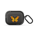 Monarca by Sofia Castellanos | AirPods Pro 2 / Earbuds Bounce Case / Matte Charcoal | Image 1