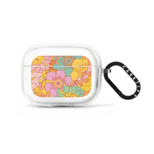 GROOVY BLOOMS BY SHOW ME YOUR MUMU | AirPods Pro 2 / Earbuds Impact Case / Frost | Image 1