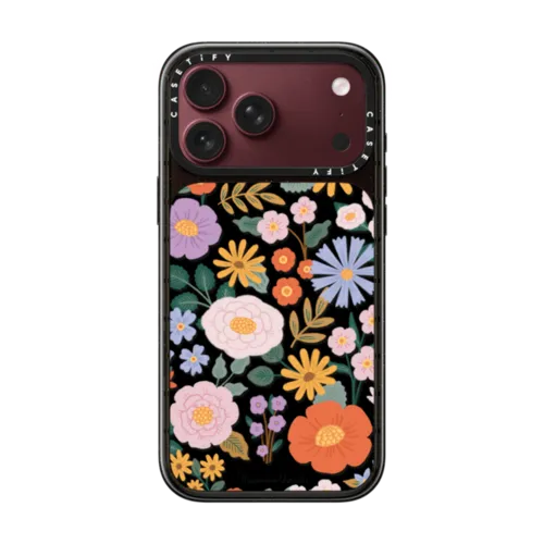 Spring Blooms by Macarena Chomik | iPhone 18 Pro Max / Impact Case MagSafe Compatible - Glossy / Glossy Black | Image 1