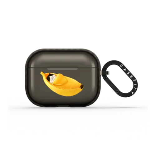 banana | AirPods Pro 3 / Earbuds Impact Case / Black | Image 1