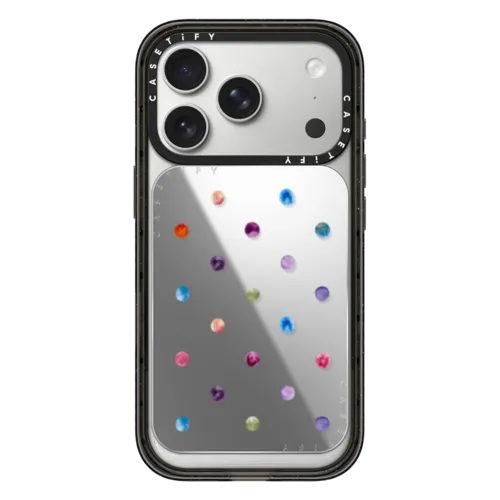 Palette of Dots Cardholder Stand | Snappy Cardholder Stand / Snappy Mirror Cardholder Stand MagSafe Compatible / Silver | Image 1