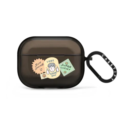 Very Good Day by ReenP | AirPods Pro 2 / Earbuds Impact Case / Black | Image 1