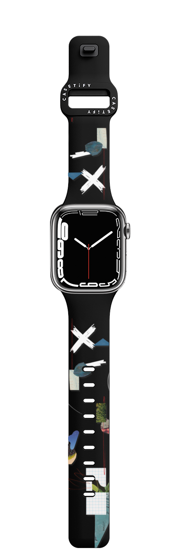 Papercut By Malavika Natesh | Apple Watch Series 7-9 (45mm) / Impact Band / Black | Image 1