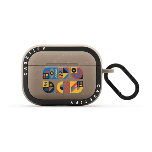 Mosaic | AirPods Pro 2 / Earbuds Bounce Case / Matte Taupe | Image 1