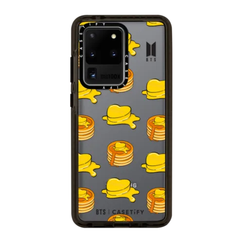 BTS Pancake Medley Case | Galaxy S20 Ultra / Impact Case / Black | Image 1