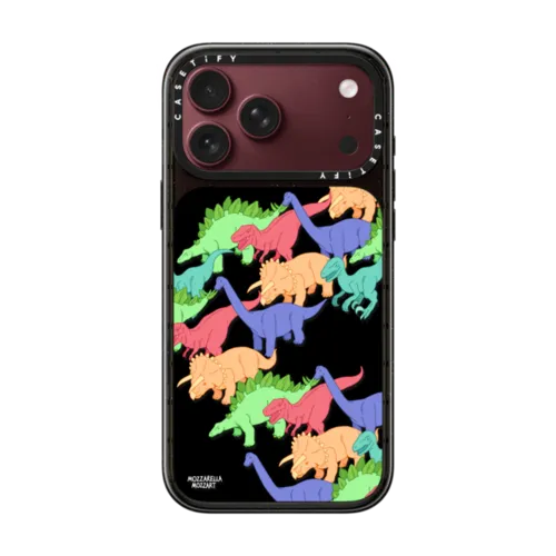Dinosaur Exodus | iPhone 18 Pro Max / Impact Case MagSafe Compatible - Glossy / Glossy Black | Image 1