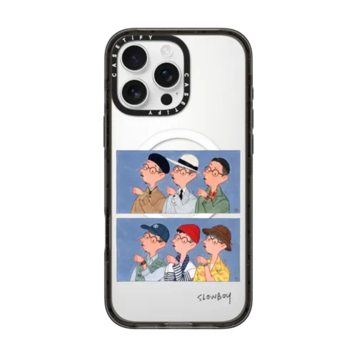 Slowboy and the watches No. 2 | iPhone 16 Pro Max / Impact Case MagSafe Compatible / Black | Image 1