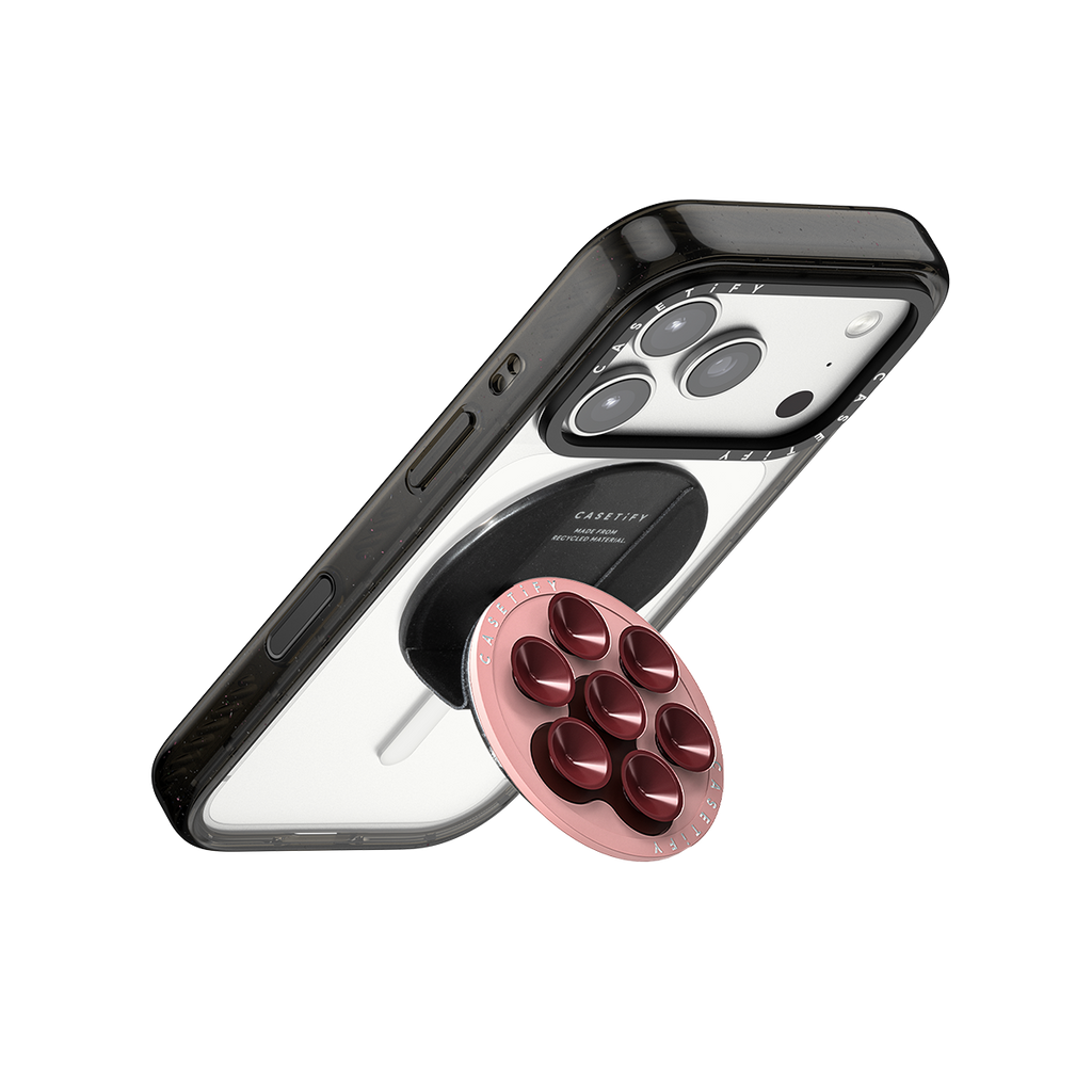 Snappy Snap & Stick Grip Stand MagSafe Compatible - Primrose Pink Paw
