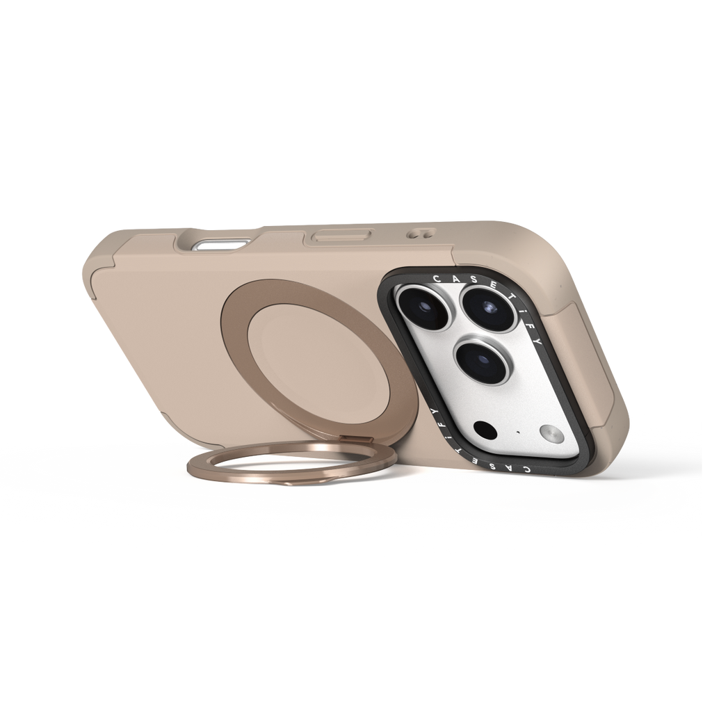 iPhone 17 Pro Max - Force Ring Stand Case - Taupe