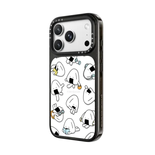 Onigiri Day to day by FURIIRAKUN | iPhone 18 Pro Max / Impact Case MagSafe Compatible - Glossy / Glossy Black | Image 2