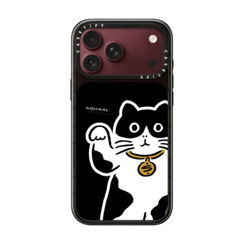 MANEKI-NEKO | iPhone 18 Pro Max / Impact Case MagSafe Compatible - Glossy / Glossy Black | Image 1