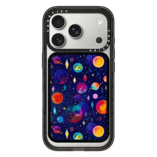 Intergalactic by Grace Andersson | Snappy Cardholder Stand / Snappy Cardholder Stand MagSafe Compatible / Black | Image 1