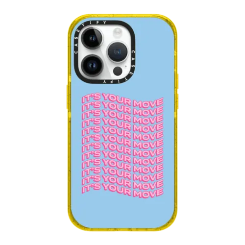 It's Your Move - PIA MIA X CASETiFY | iPhone 14 Pro / Impact Case / Yellow | Image 1