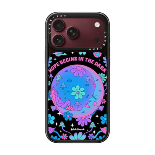 Hope Begins in the Dark by Kelsie Cosmic | iPhone 18 Pro Max / Impact Case MagSafe Compatible - Glossy / Glossy Black | Image 1