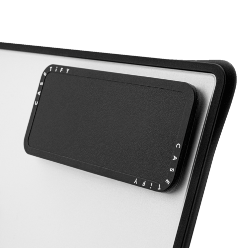 Gloomie Cat Boss by LeonLollipop | Snappy Laptop Phone Mount / Snappy Laptop Phone Mount MagSafe Compatible / Black/Beige | Image 4
