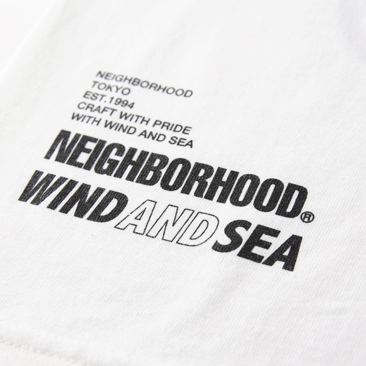 CASETiFY x NBHD x WDS T-shirt SEA-Camera ring White L