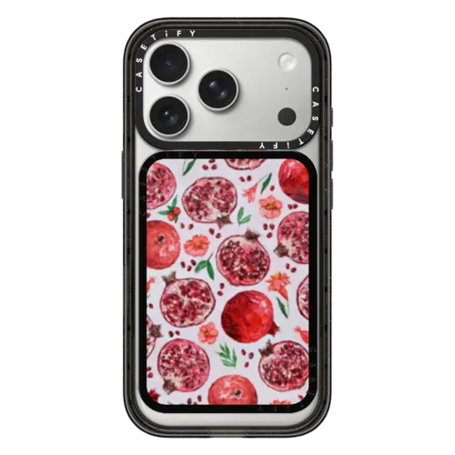 Pomegranate Garden | Snappy Cardholder Stand / Snappy Cardholder Stand MagSafe Compatible / Black | Image 1