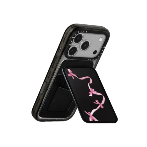 Organza Ribbons | Snappy Cardholder Stand / Snappy Cardholder Stand MagSafe Compatible / Black | Image 3