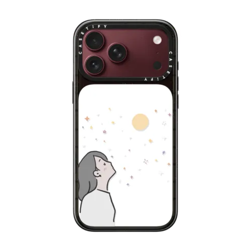 The Same Moon by ReenP | iPhone 18 Pro Max / Impact Case MagSafe Compatible - Glossy / Glossy Black | Image 1