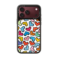 HEARTS BY ROMERO BRITTO | iPhone 18 Pro Max / Impact Case MagSafe Compatible - Glossy / Glossy Black | Image 1