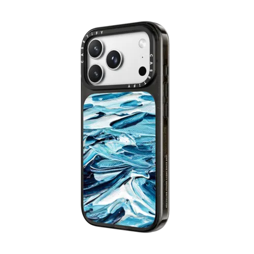 Waves Crashing | iPhone 18 Pro Max / Impact Case MagSafe Compatible - Glossy / Glossy Black | Image 2