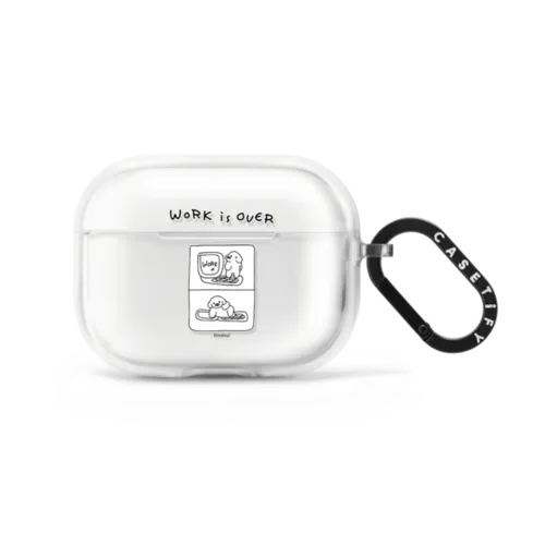 WORK IS OVER | AirPods Pro 2 / Earbuds Impact Case / Frost | Image 1