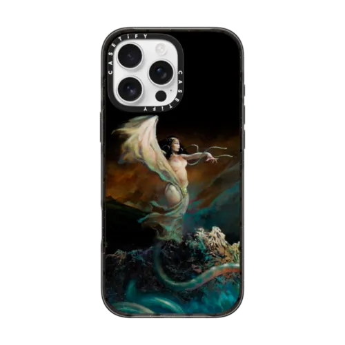 Sea Witch by Frazetta Girls | iPhone 16 Pro Max / Impact Case MagSafe Compatible / Black | Image 1