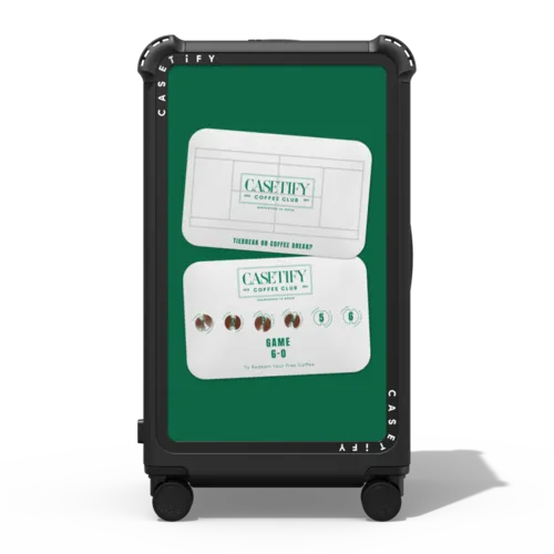 Redeem your coffee CHECK-IN TRUNK SUITCASE | 29" Check-In Trunk Suitcase / Bounce Suitcase / Matte Black | Image 1