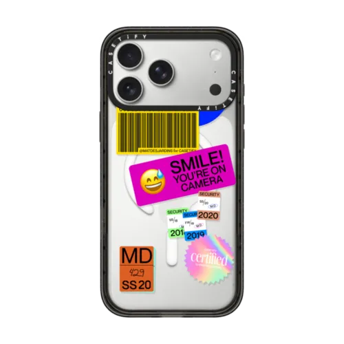 Passport Check Stickers | iPhone 17 Pro Max / Impact Case MagSafe Compatible / Black | Image 1