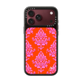 Preppy Damask | iPhone 18 Pro Max / Impact Case MagSafe Compatible - Glossy / Glossy Black | Image 1